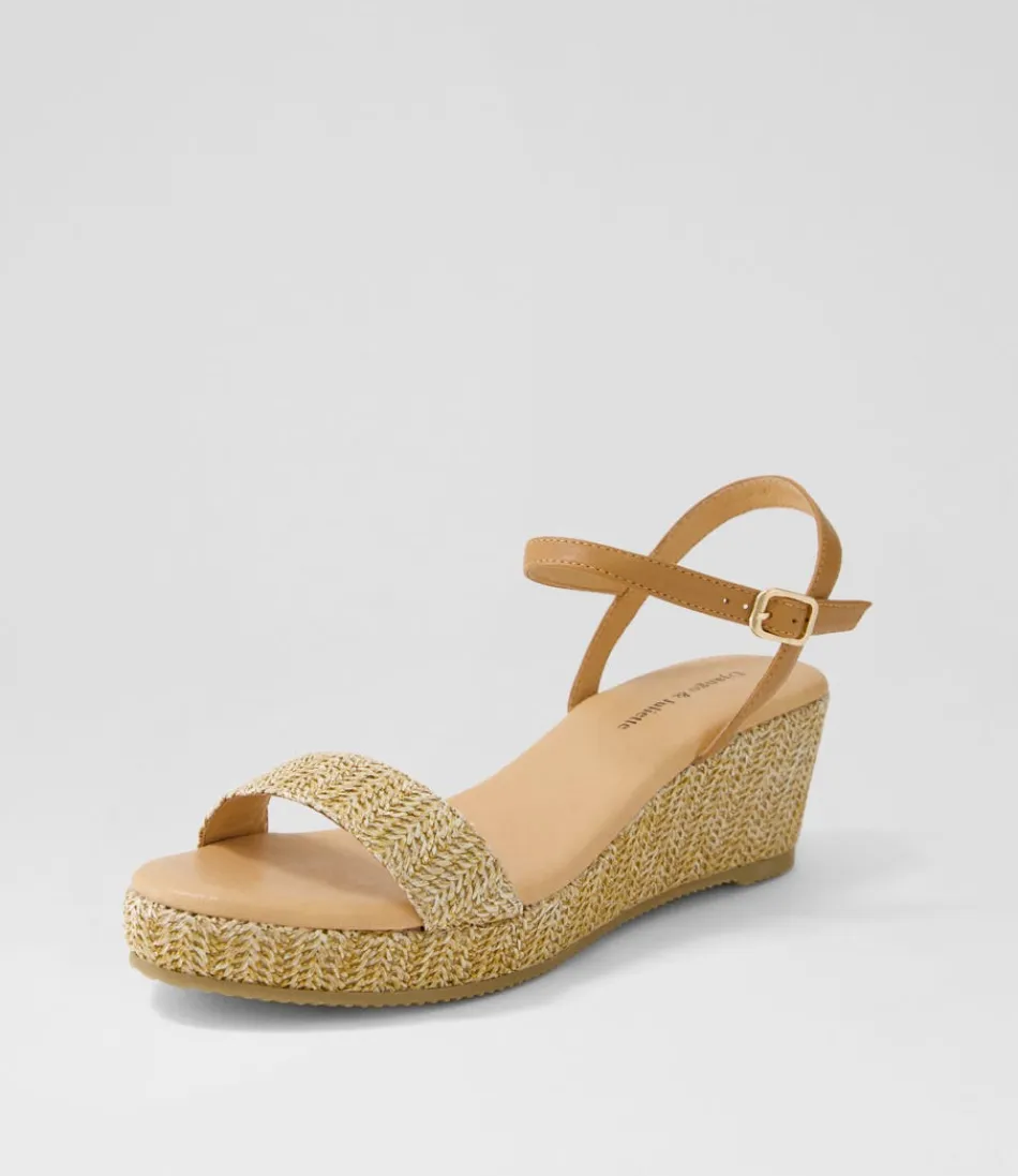 Women DJANGO & JULIETTE Espadrilles<Sable Tan Synthetic Raffia Leather Espadrilles