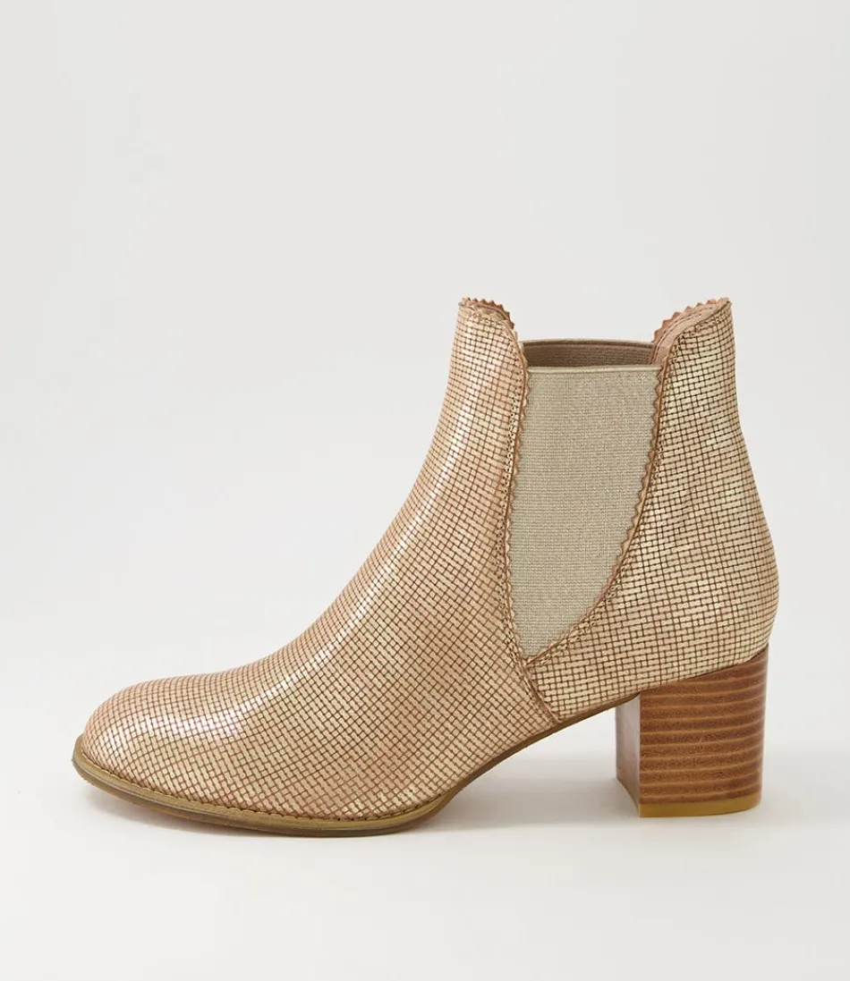 Women DJANGO & JULIETTE Boots<Sadore Gold Cut Leather Chelsea Boots