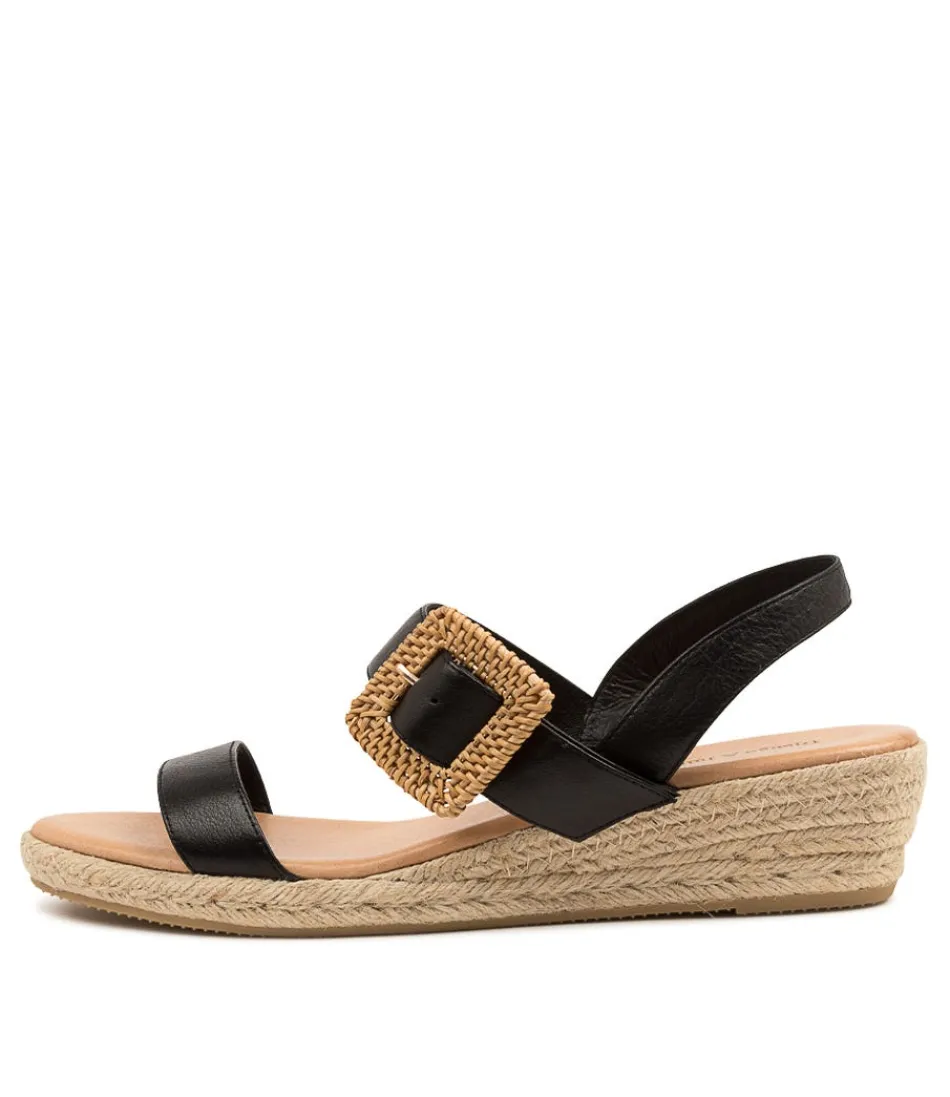 Women DJANGO & JULIETTE Espadrilles<Samiya Lrg Black Leather