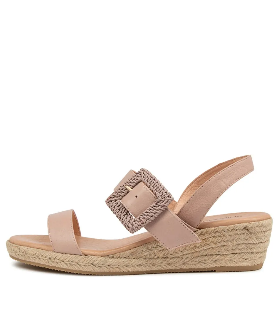 Women DJANGO & JULIETTE Espadrilles<Samiya Lrg Rose Leather