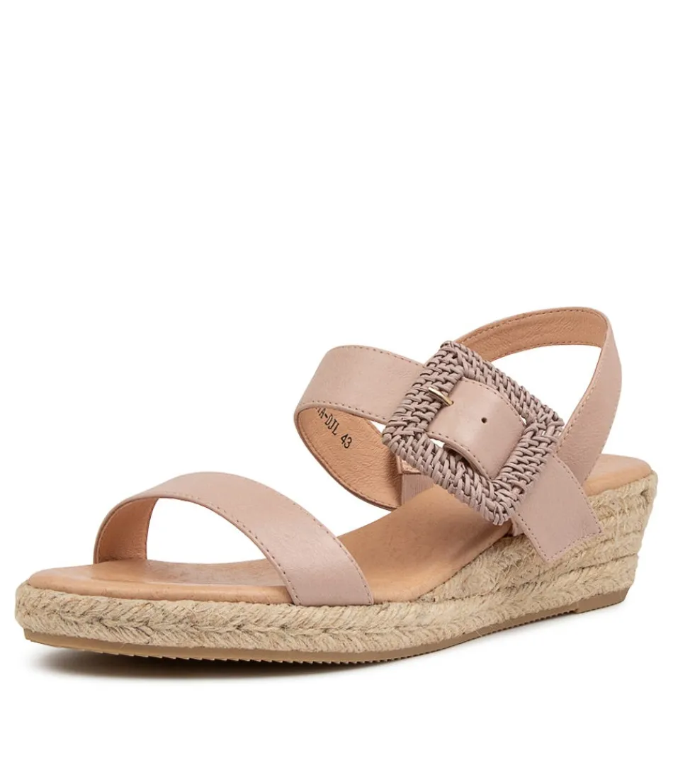 Women DJANGO & JULIETTE Espadrilles<Samiya Lrg Rose Leather