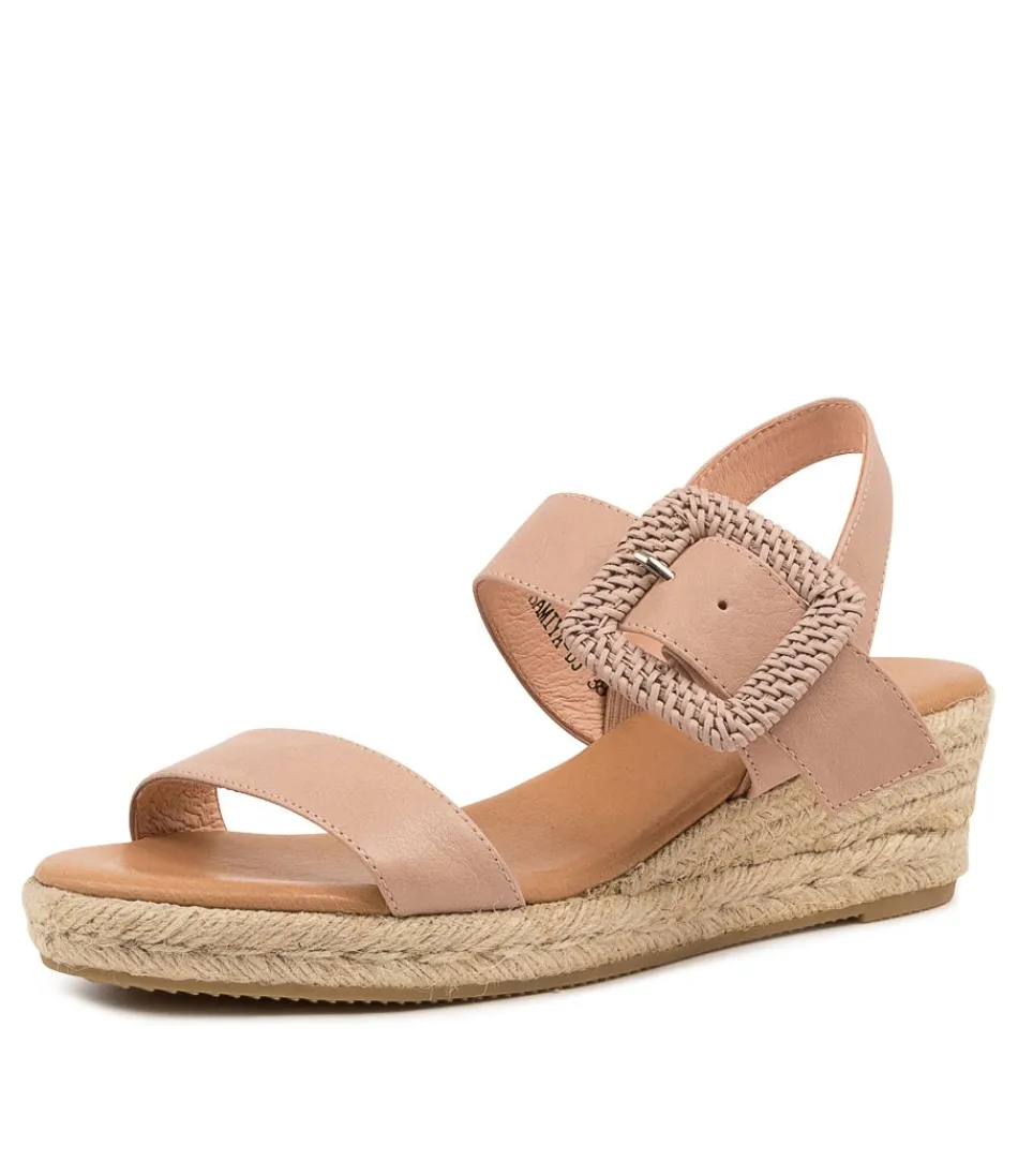 Women DJANGO & JULIETTE Espadrilles<Samiya Rose-Rose Leather