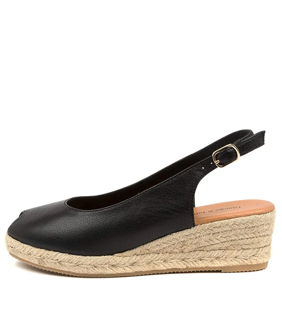 Women DJANGO & JULIETTE Espadrilles<Saniarly Black Leather