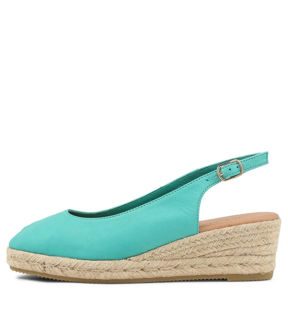 Women DJANGO & JULIETTE Espadrilles<Saniarly Light Emerald Rope Leather Sandals