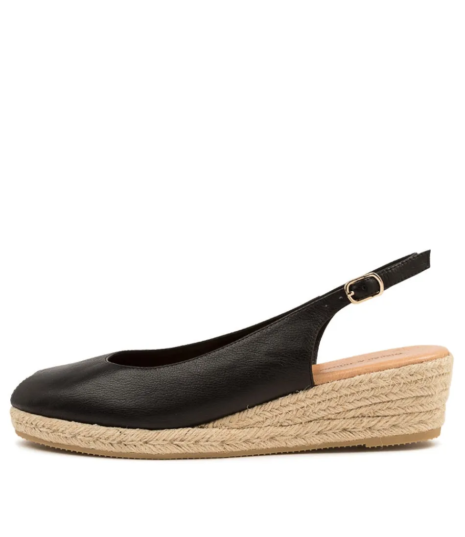 Women DJANGO & JULIETTE Espadrilles<Saniarly Lrg Blk Leather