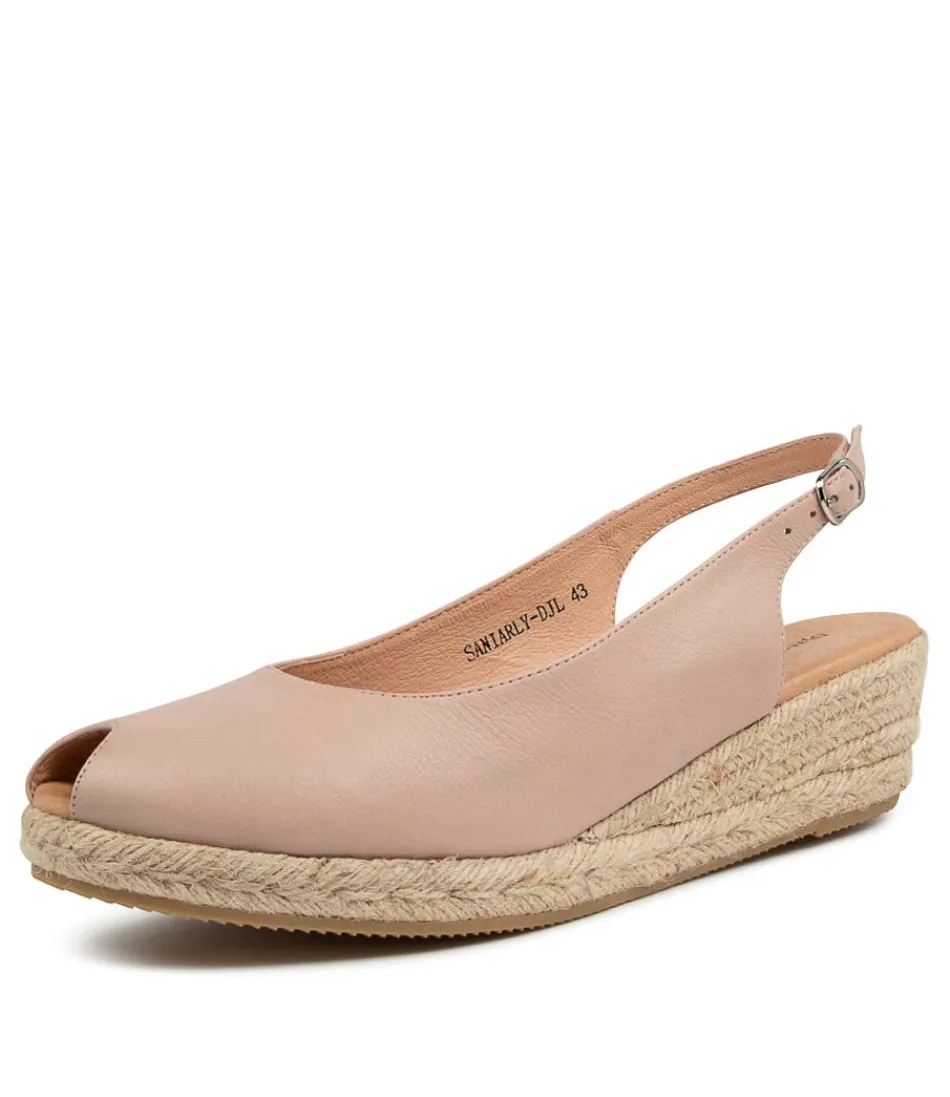 Women DJANGO & JULIETTE Espadrilles<Saniarly Lrg Rose Leather