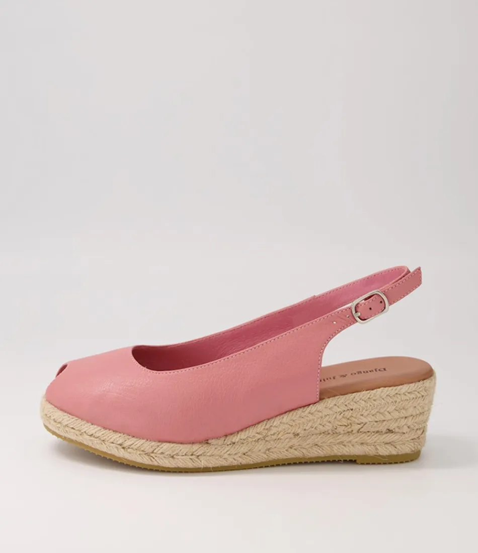 Women DJANGO & JULIETTE Espadrilles<Saniarly Pink Natural Rope Leather Sandals