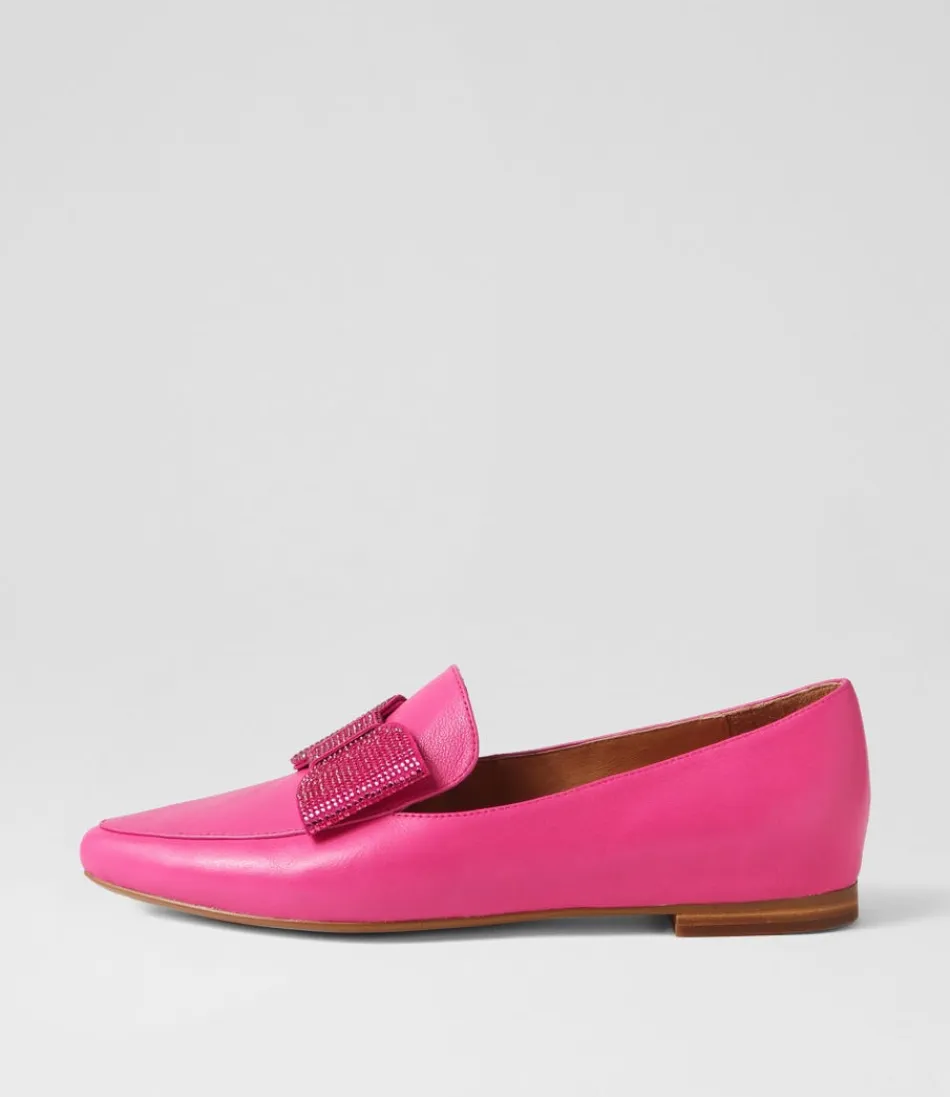 Women TOP END Loafers<Sanne Fuchsia Jewels Leather Loafers