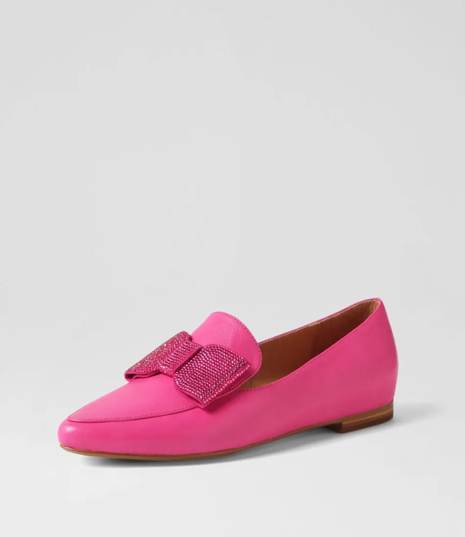 Women TOP END Loafers<Sanne Fuchsia Jewels Leather Loafers