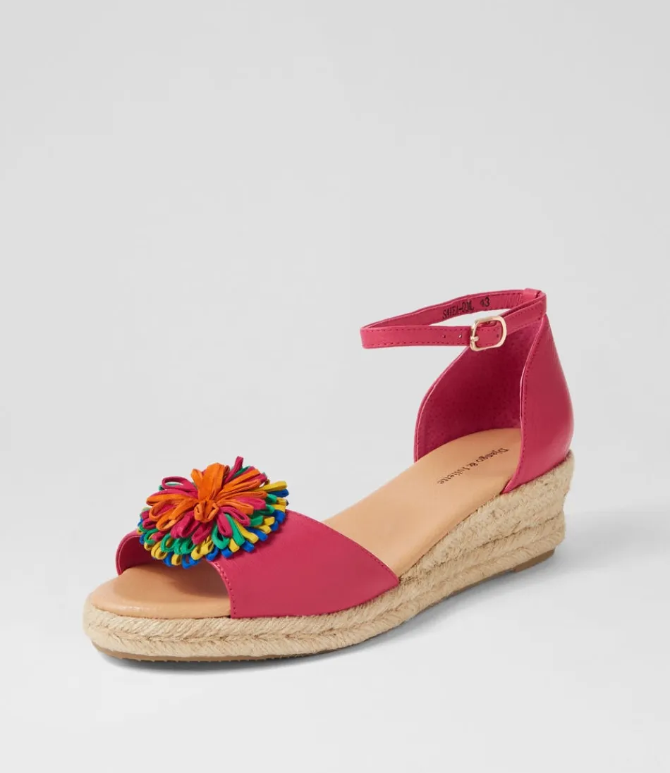 Women DJANGO & JULIETTE Espadrilles<Savea Fuchsia Bright Leather Suede Espadrilles