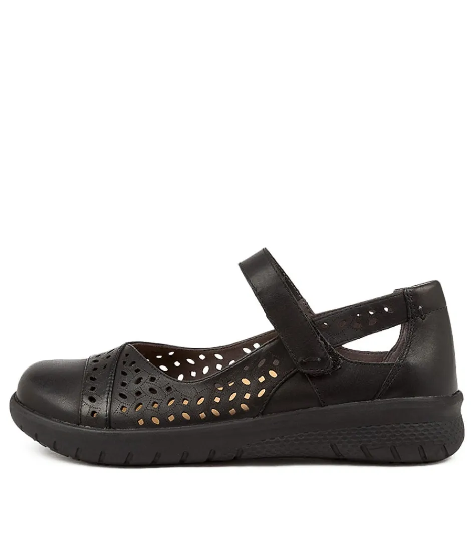 Women ZIERA Wedges<Selmah Xf Black-Black Lea