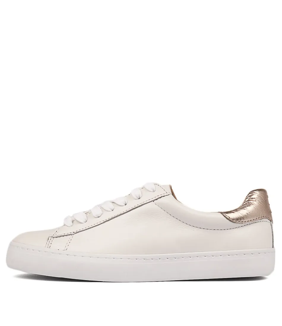 Women MOLLINI Sneakers<Session White Rose Gold Leather