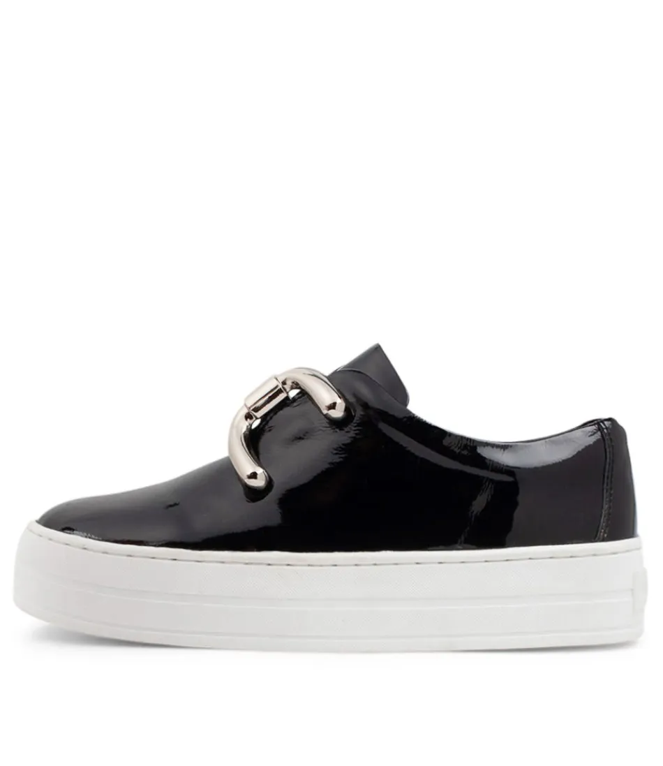 Women DJANGO & JULIETTE Sneakers<Shelina Black Patent Leather Sneakers Ws