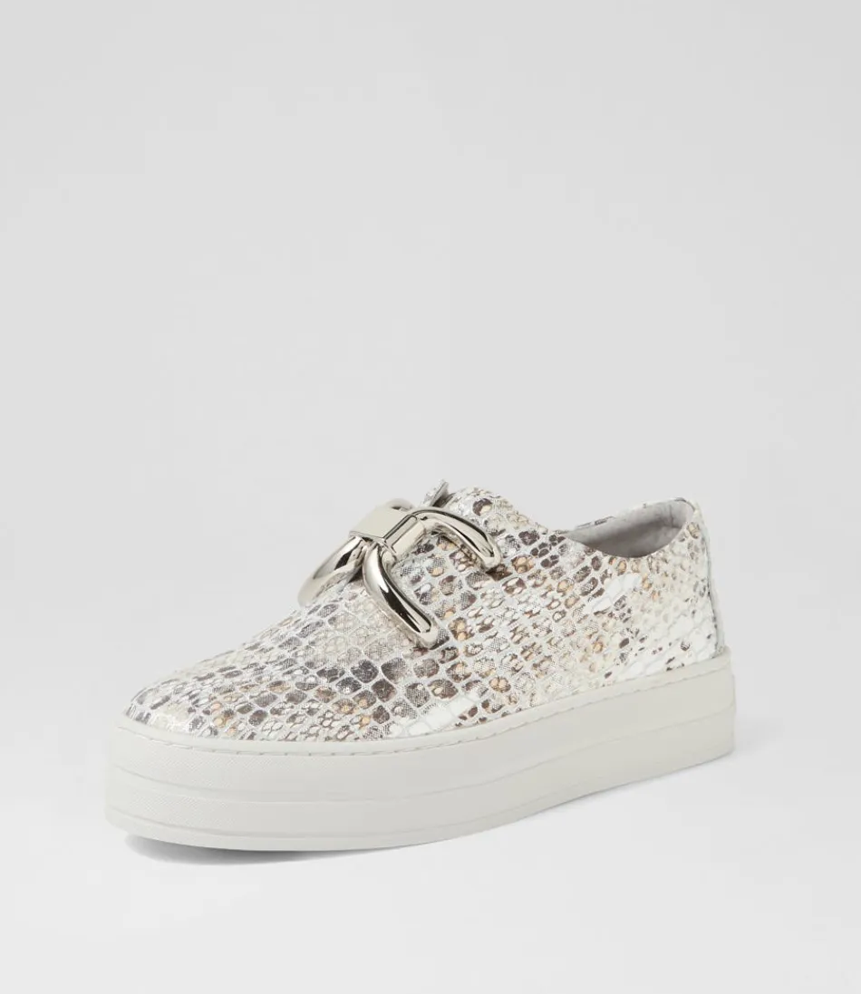 Women DJANGO & JULIETTE Sneakers<Shelina Misty Multi Croc Leather Sneakers