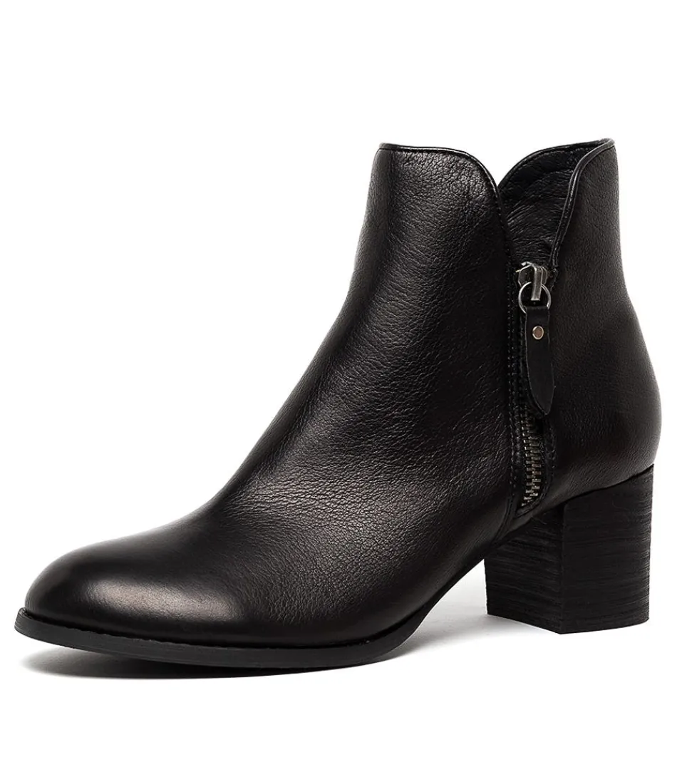 Women DJANGO & JULIETTE Boots<Shiannely Black Black Heel Leather