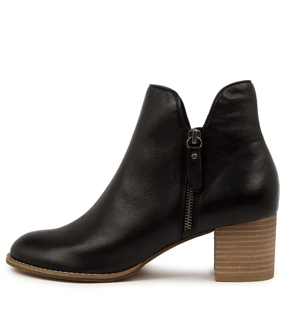 Women DJANGO & JULIETTE Boots<Shiannely Black-Nat- Heel