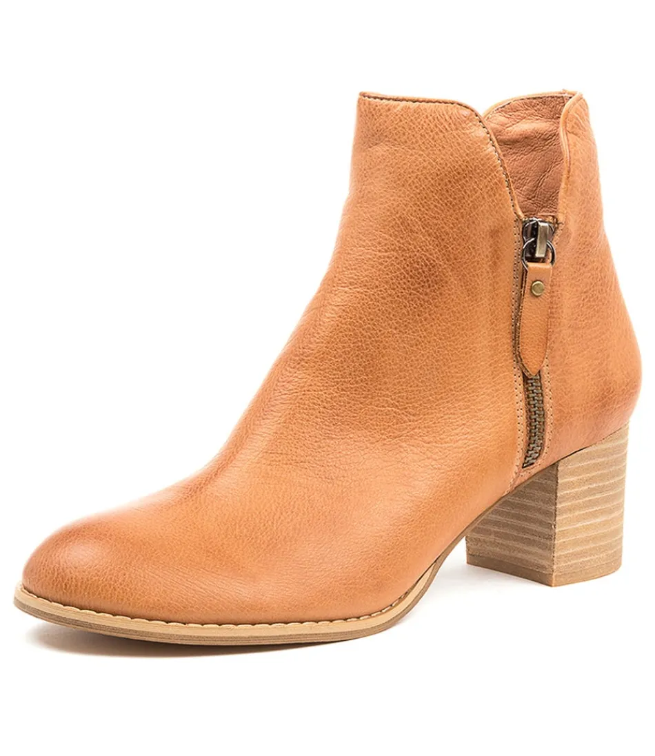 Women DJANGO & JULIETTE Boots<Shiannely Dk Tan Leather