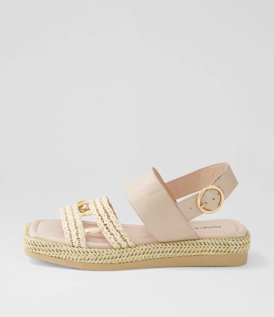 Women DJANGO & JULIETTE Espadrilles<Shima Nougat Synthetic Raffia Leather Espadrilles