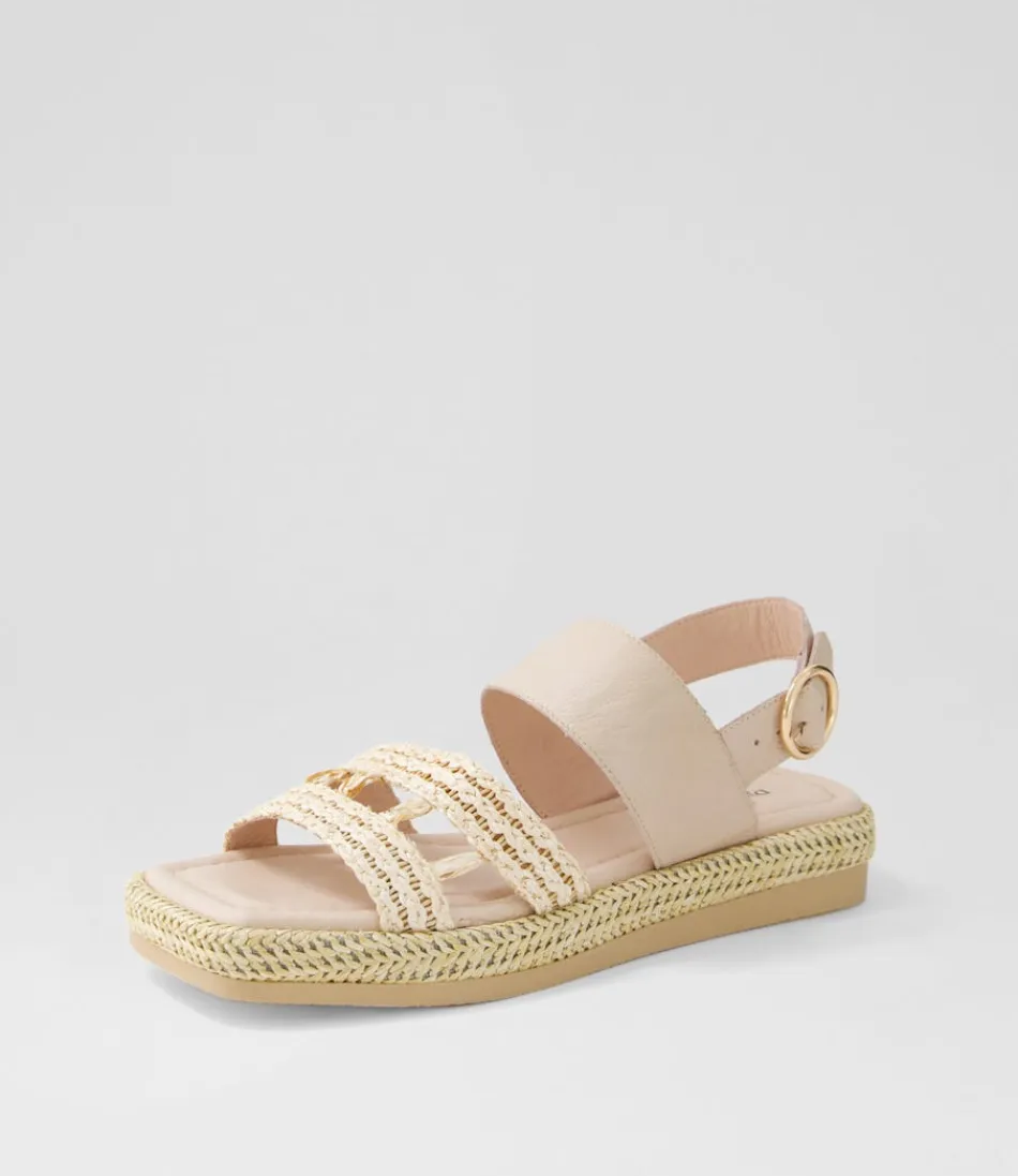 Women DJANGO & JULIETTE Espadrilles<Shima Nougat Synthetic Raffia Leather Espadrilles