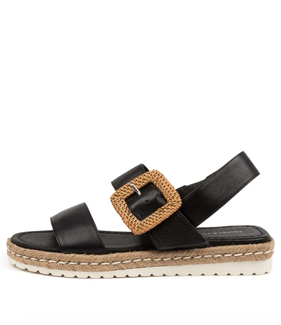 Women DJANGO & JULIETTE Espadrilles<Silas Black Leather