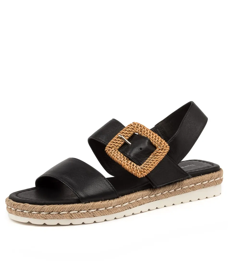 Women DJANGO & JULIETTE Espadrilles<Silas Black Leather