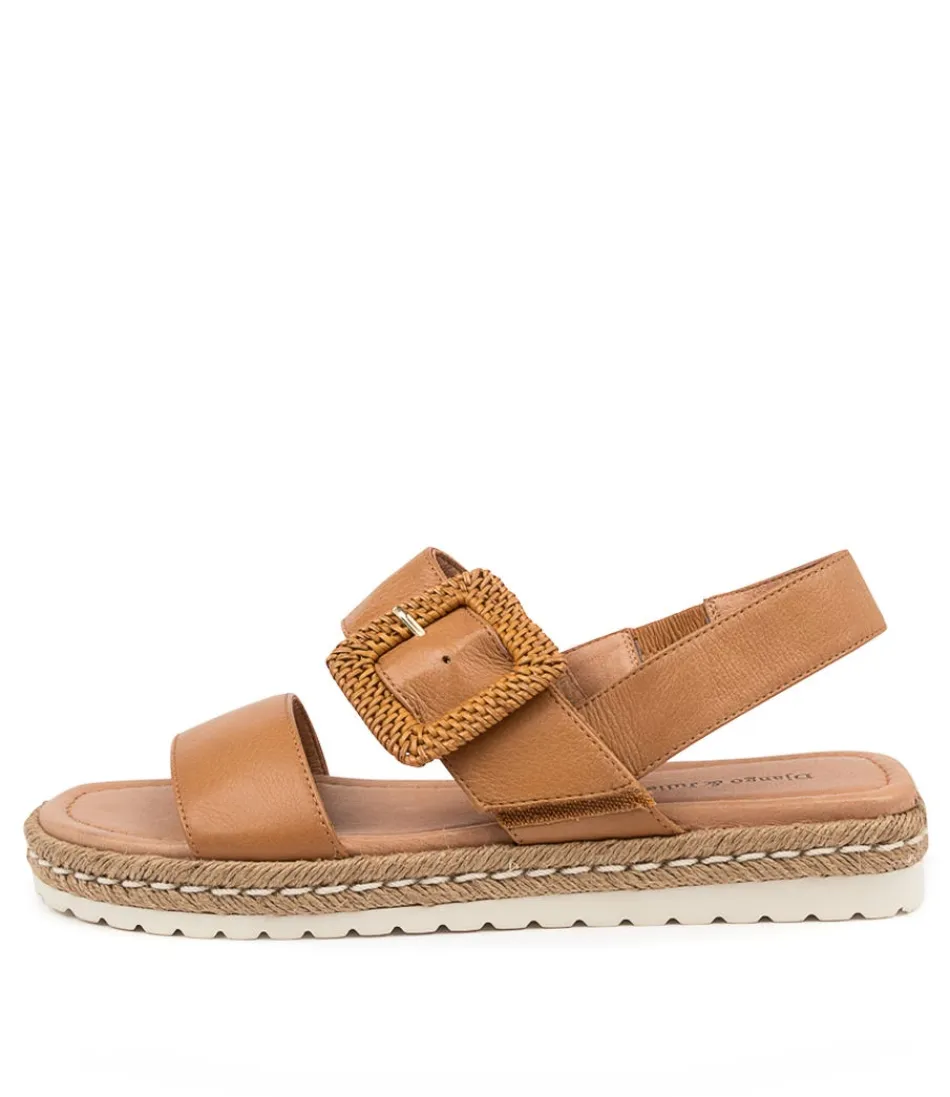 Women DJANGO & JULIETTE Wedges<Silas Dk Tan Leather