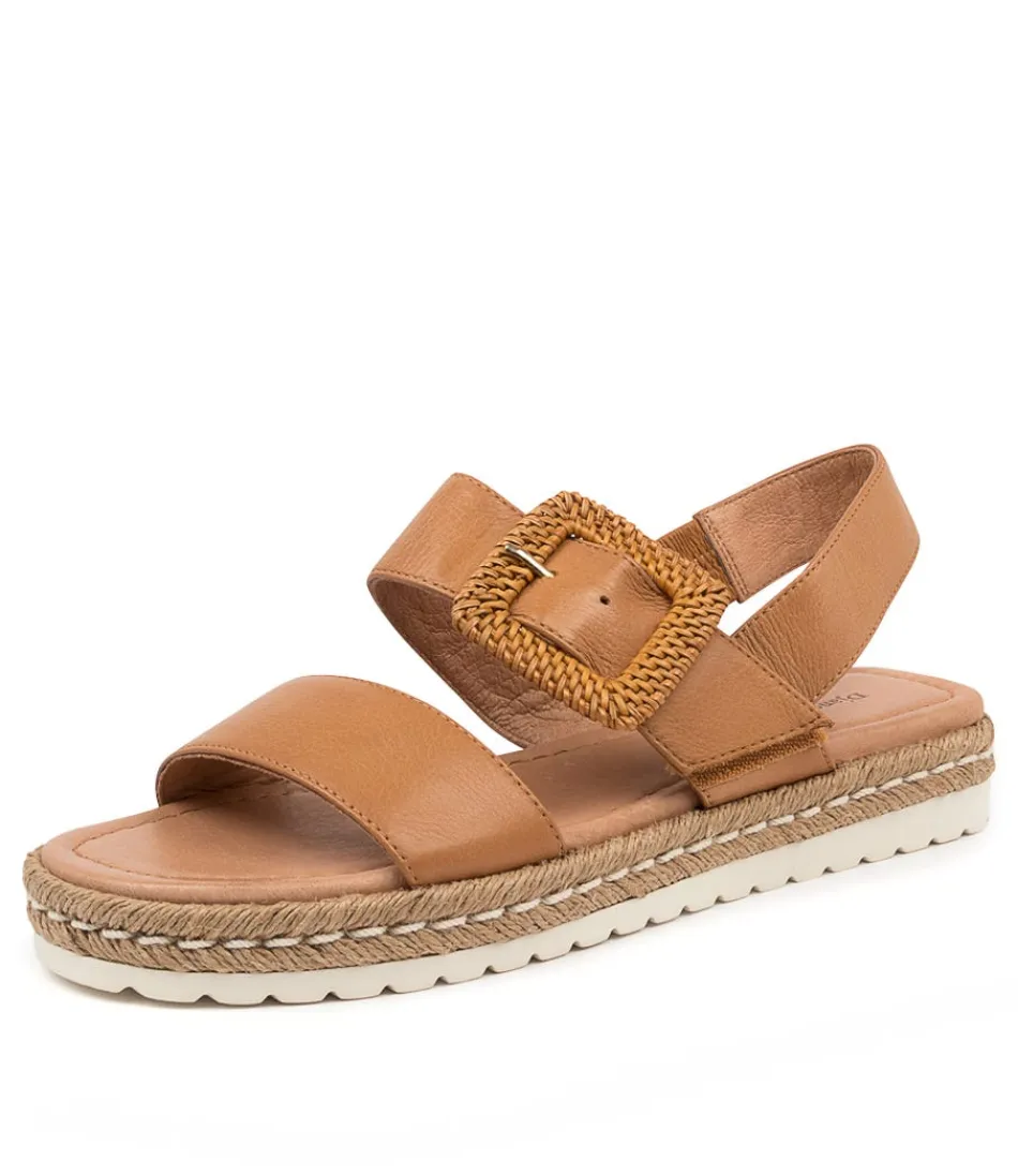 Women DJANGO & JULIETTE Wedges<Silas Dk Tan Leather