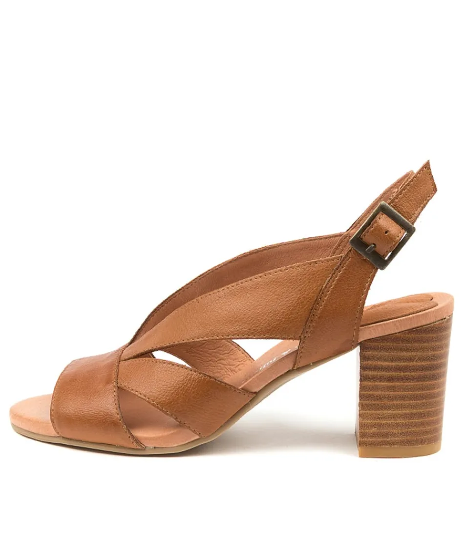 Women DJANGO & JULIETTE Heels<Simmie New Tan Leather