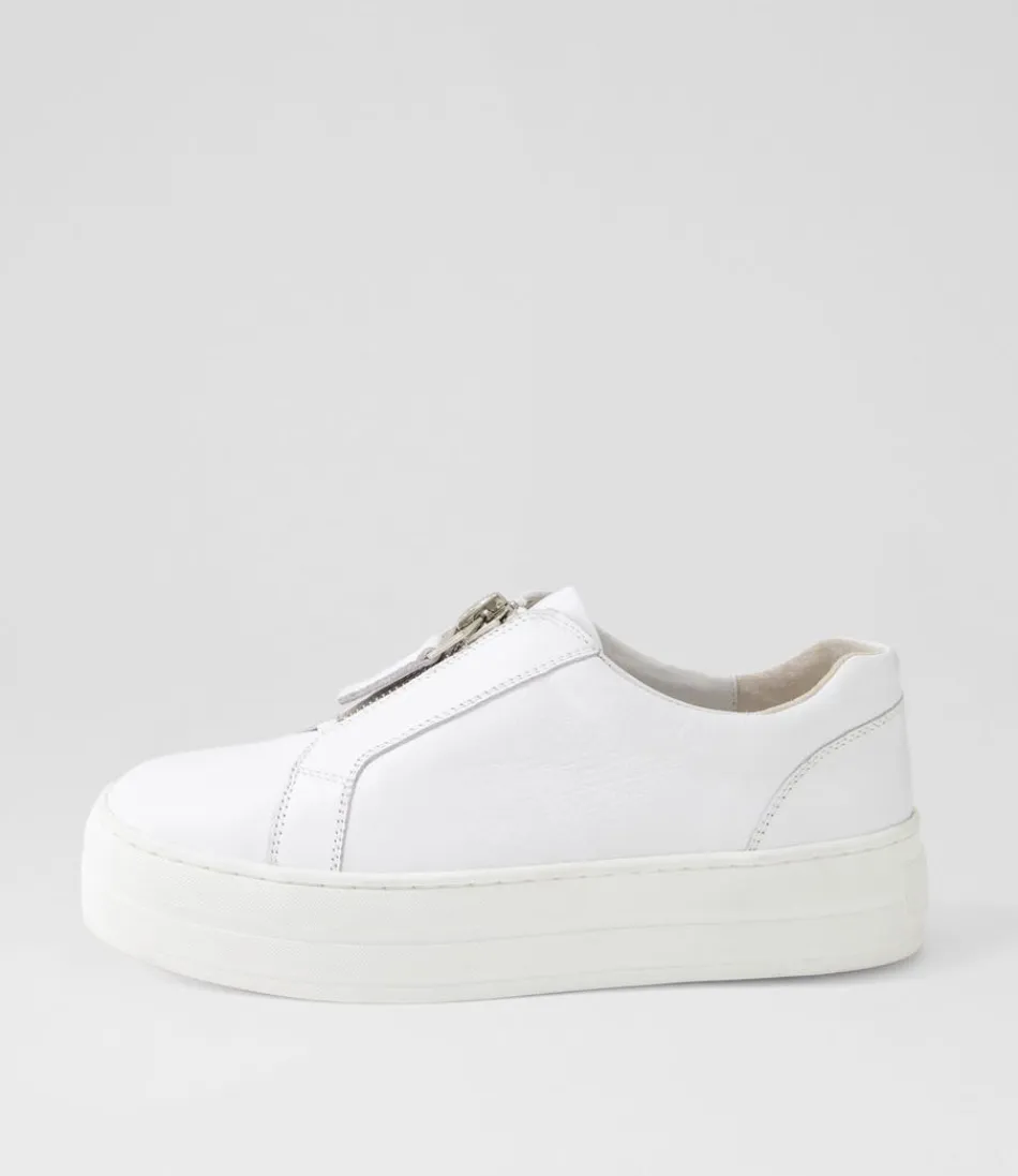 Women DJANGO & JULIETTE Sneakers<Sippu White Leather Sneakers