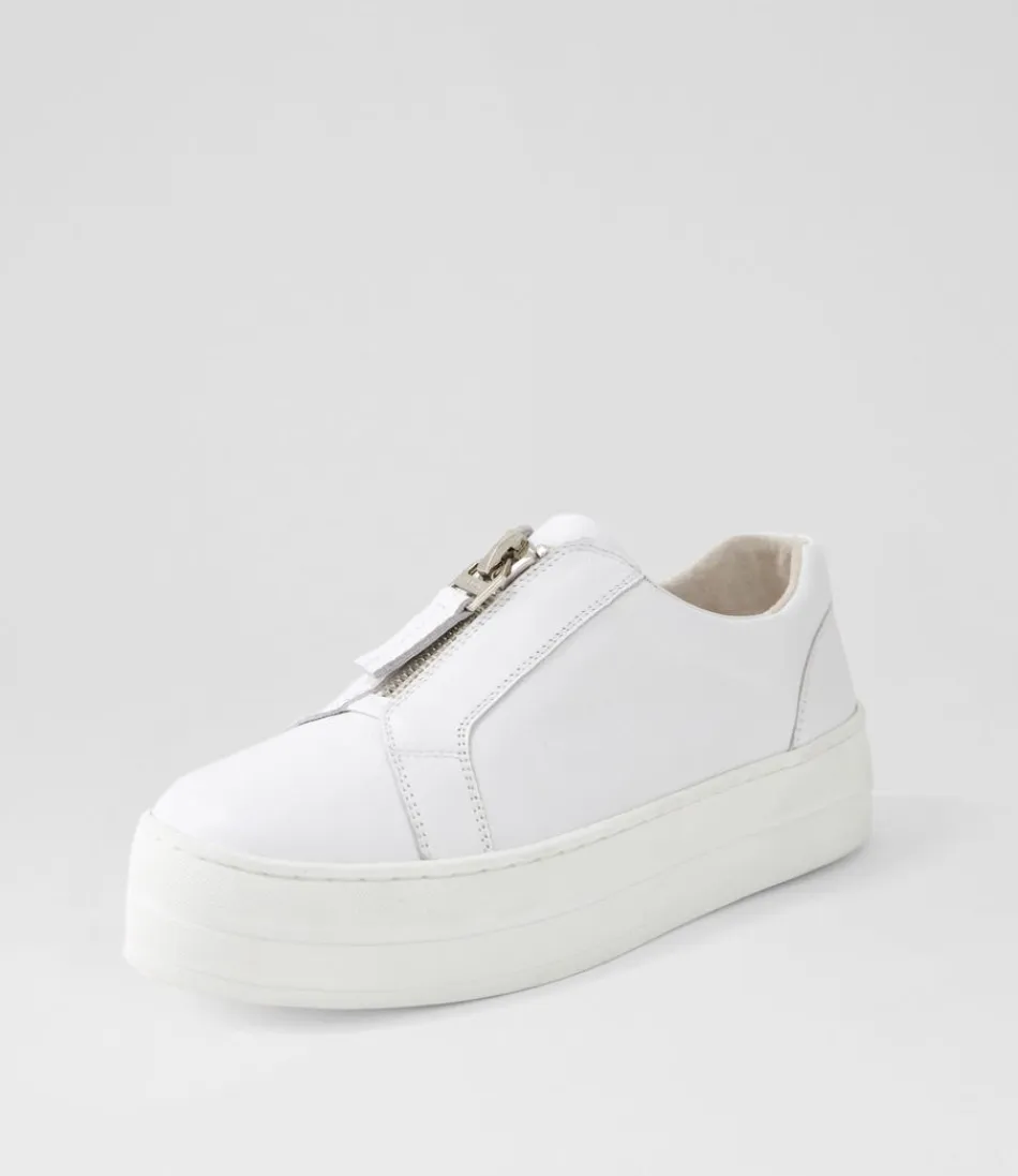 Women DJANGO & JULIETTE Sneakers<Sippu White Leather Sneakers