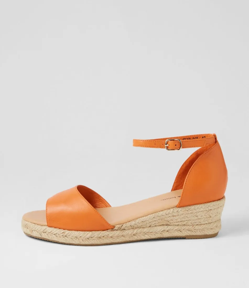 Women DJANGO & JULIETTE Espadrilles<Skip Lrg Orange Natural Rope Leather Espadrilles