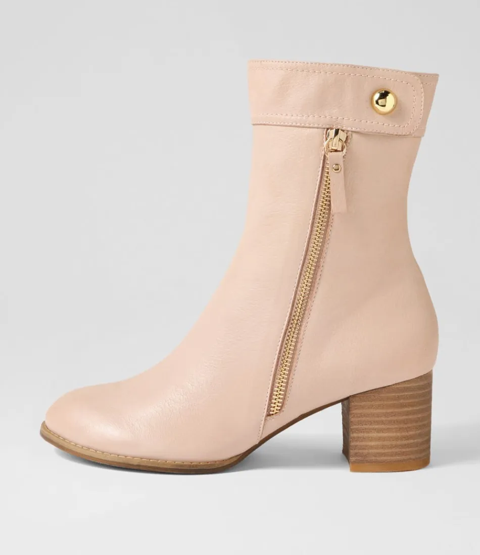 Women DJANGO & JULIETTE Boots<Skyy Nude Leather Chelsea Boots