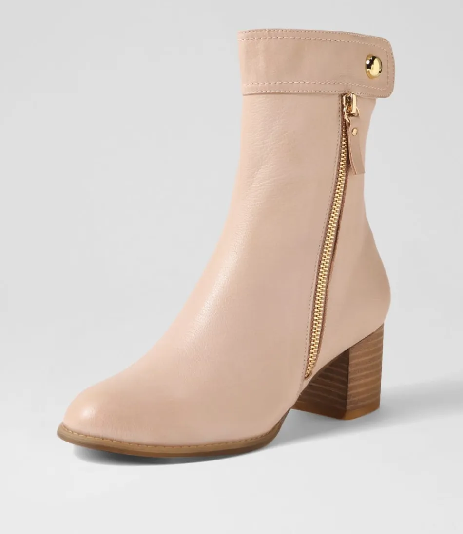 Women DJANGO & JULIETTE Boots<Skyy Nude Leather Chelsea Boots