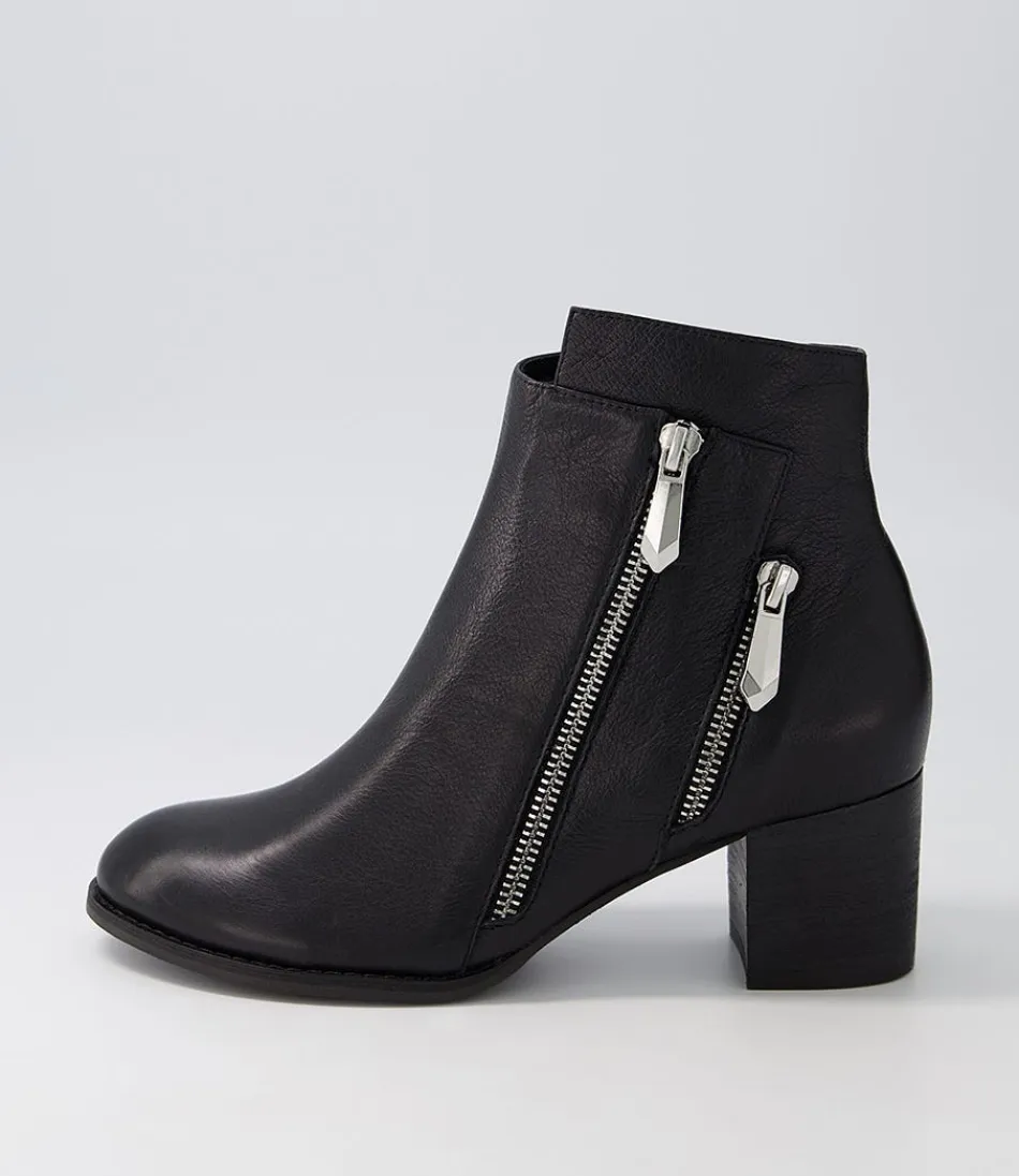 Women DJANGO & JULIETTE Boots<Slaine Black Leather Chelsea Boots