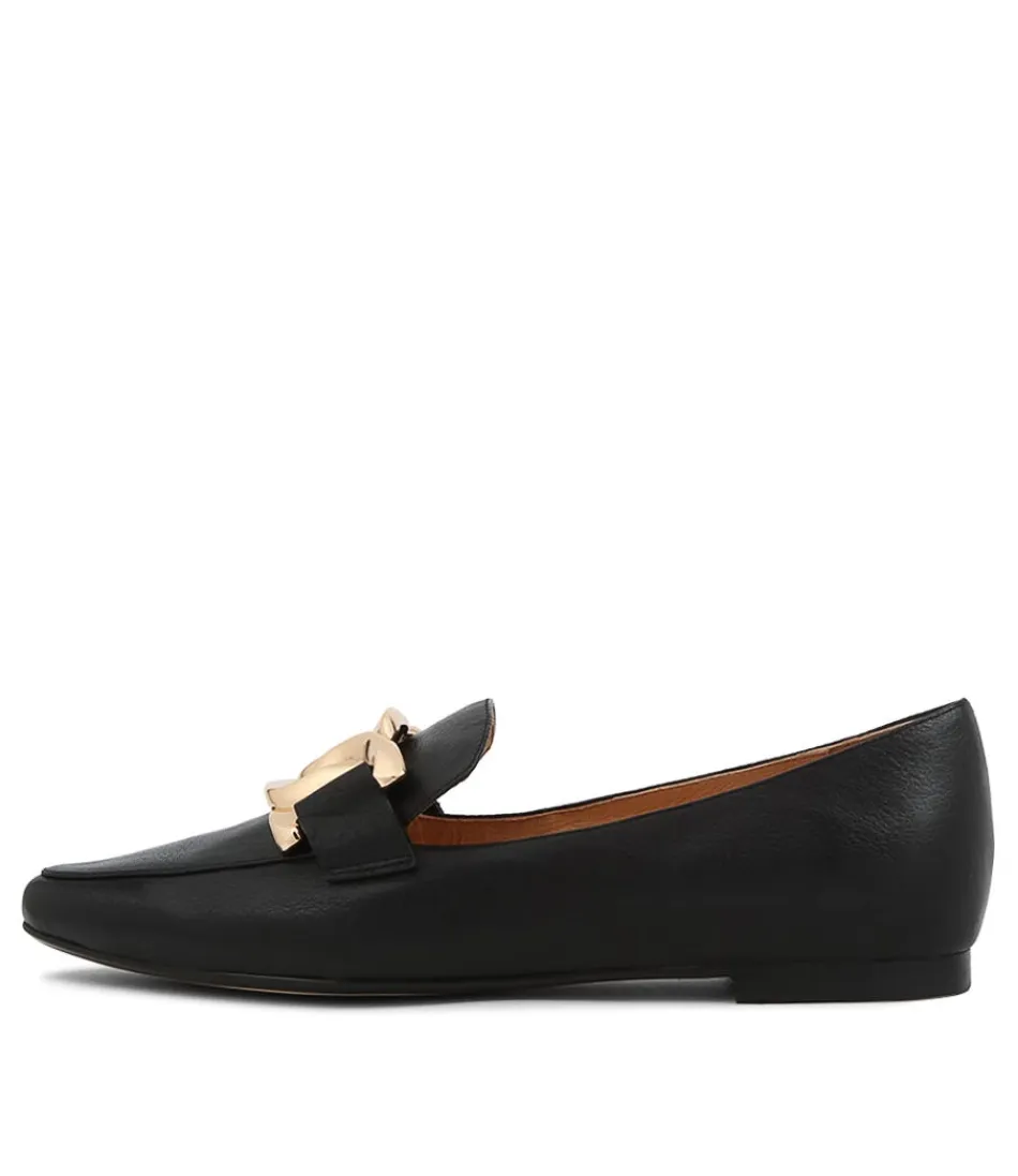 Women TOP END Loafers<Socoro Black Leather Loafers