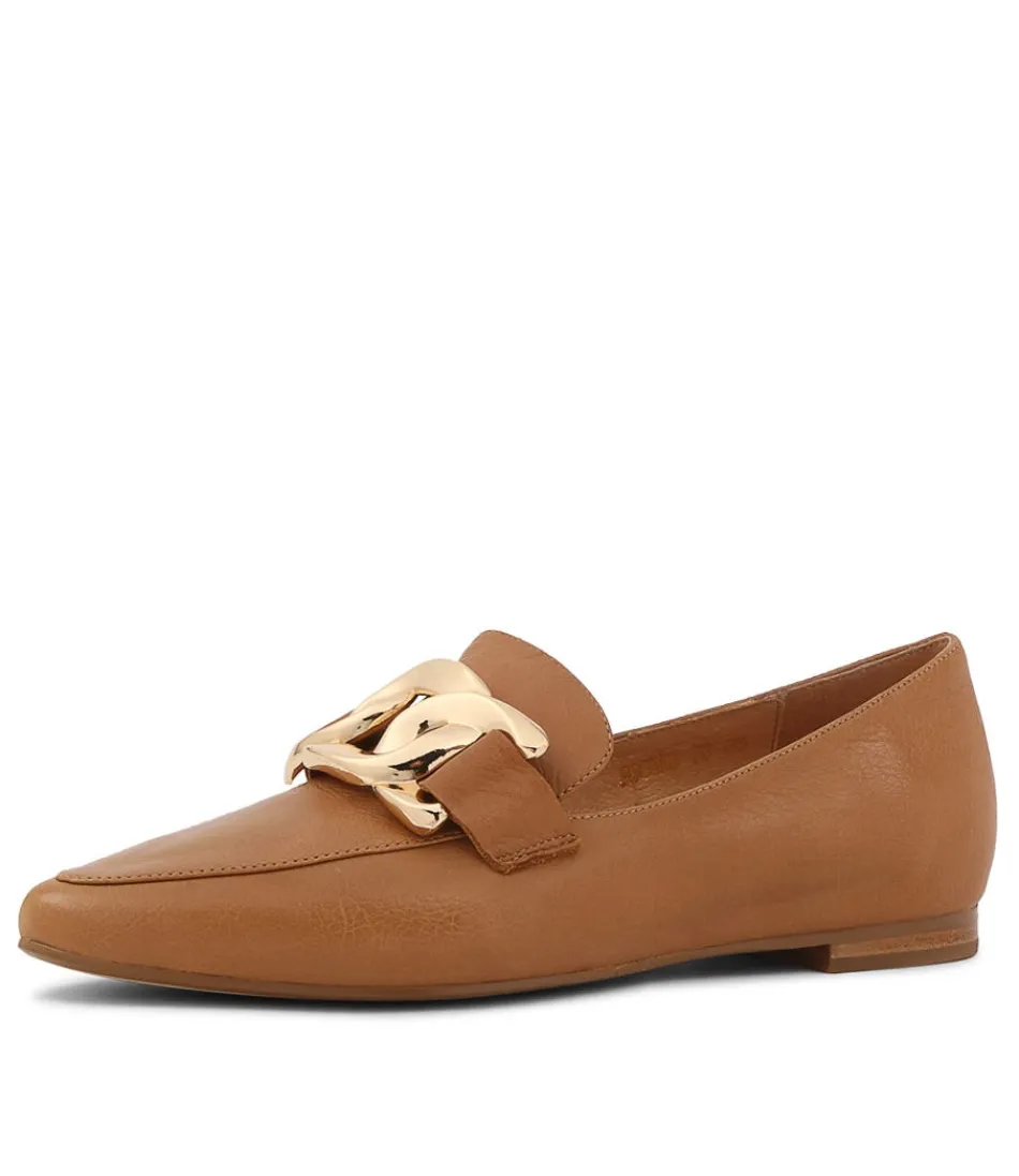 Women TOP END Loafers<Socoro Dark Tan Leather Loafers