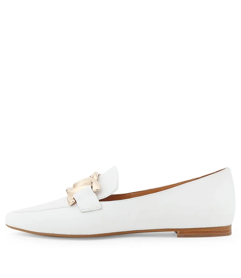 Women TOP END Loafers<Socoro White Leather Loafers