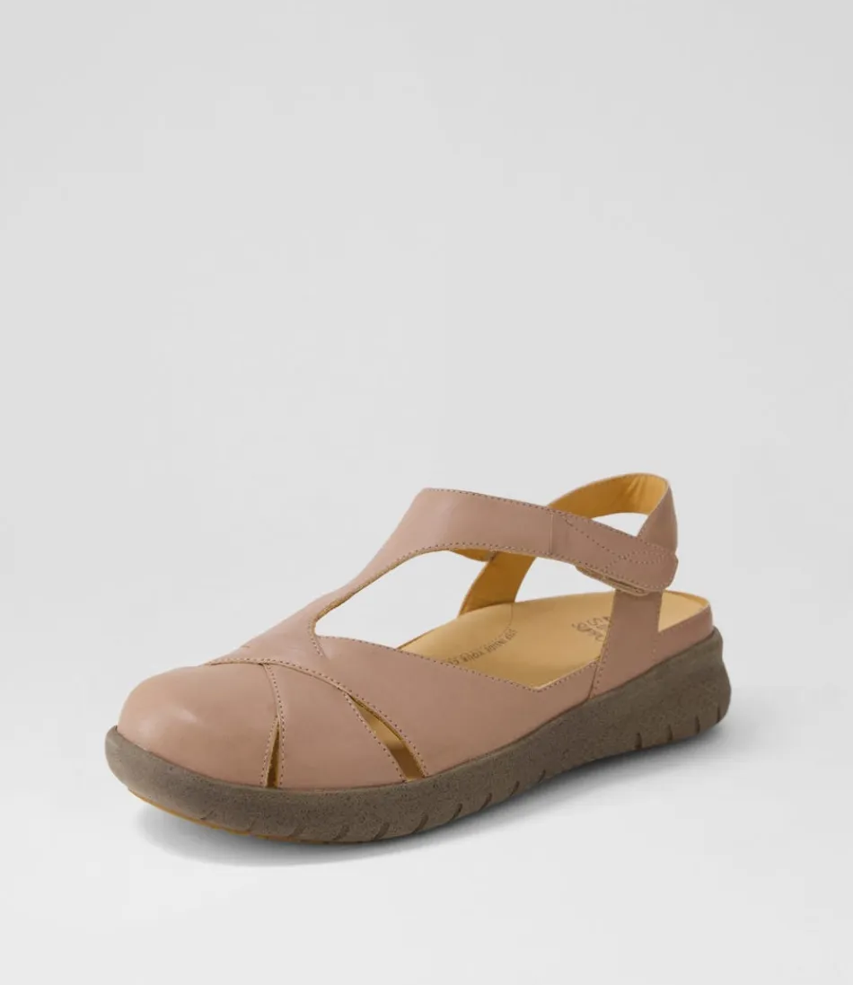 Women ZIERA Flats<Sofzie Xf Taupe Leather Flat Shoes