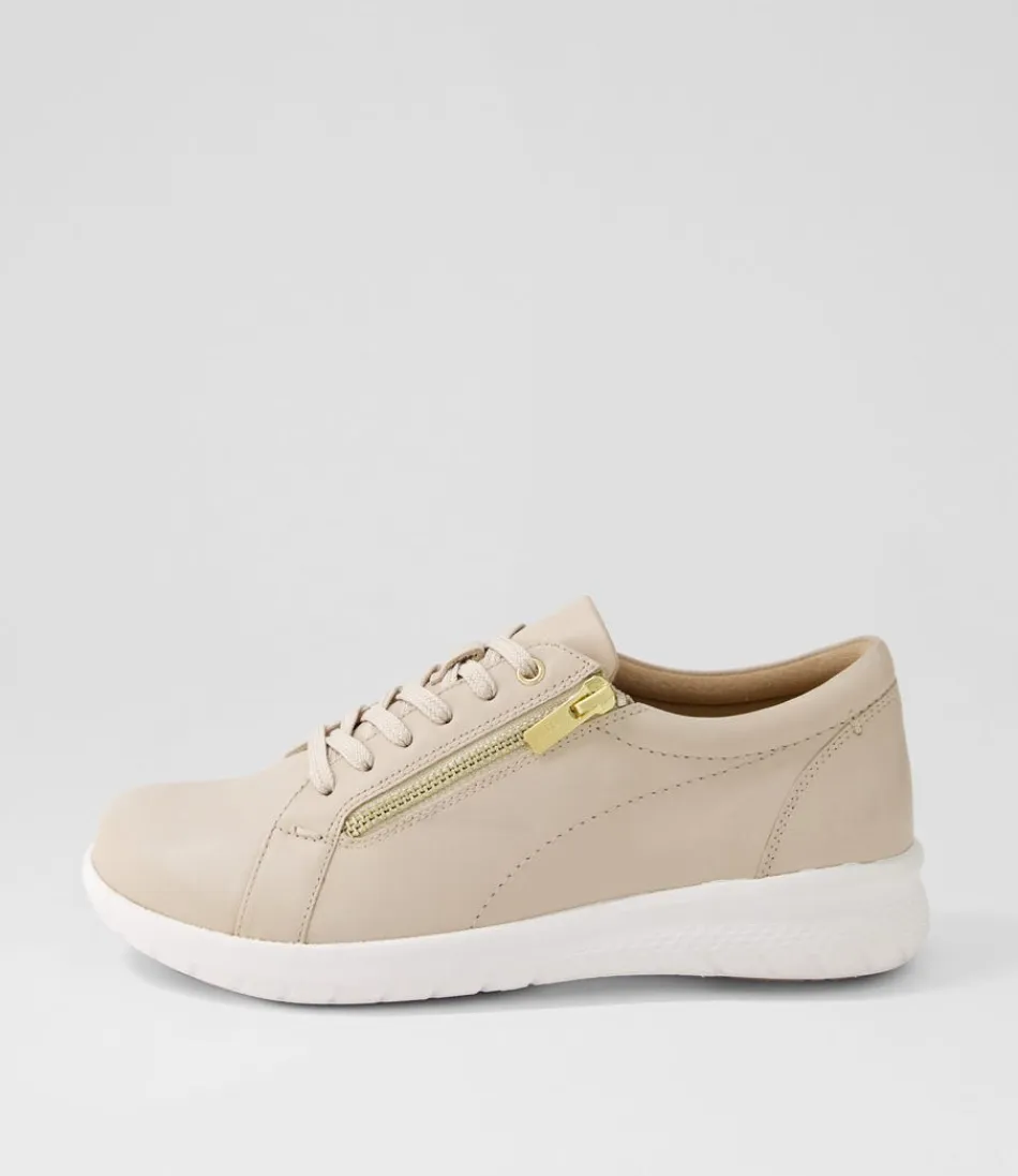 Women ZIERA Comfort<Solar Xf Almond Leather Sneakers