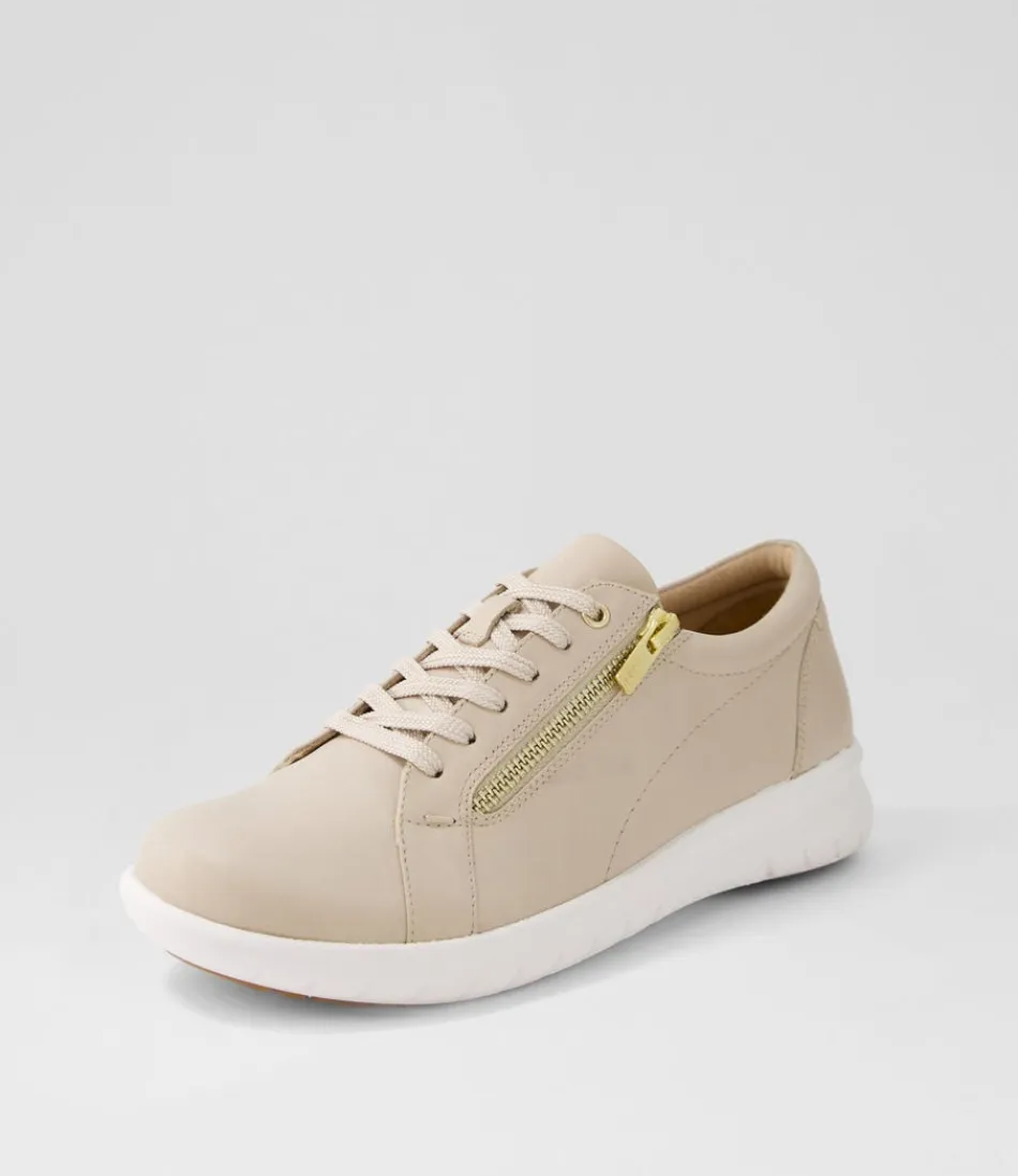 Women ZIERA Comfort<Solar Xf Almond Leather Sneakers