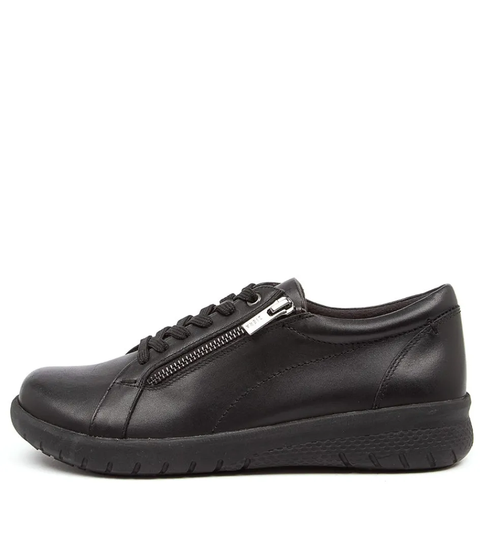 Women ZIERA Comfort<Solar Xf Black Leather