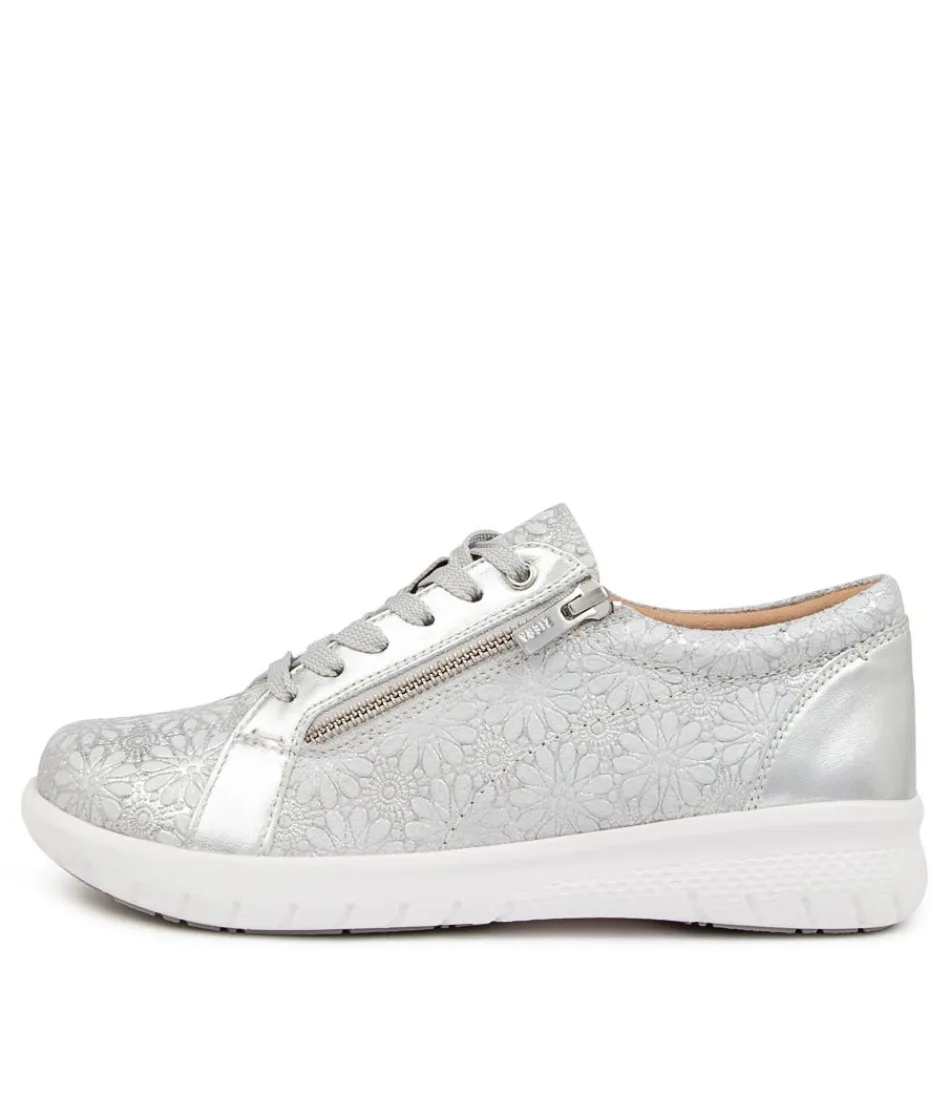 Women ZIERA Comfort<Solar Xf Silver Daisy Lea