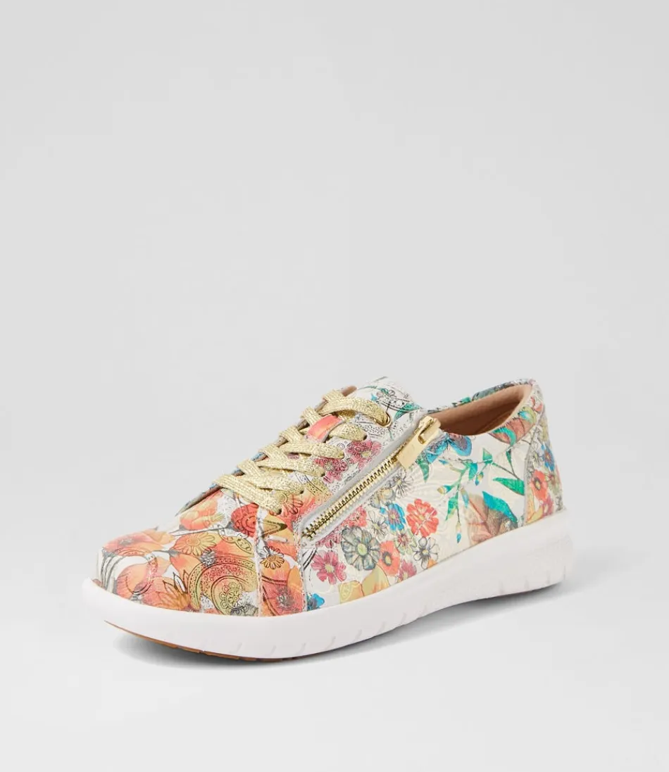 Women ZIERA Comfort<Solar Xf Spring Garden Leather Sneakers