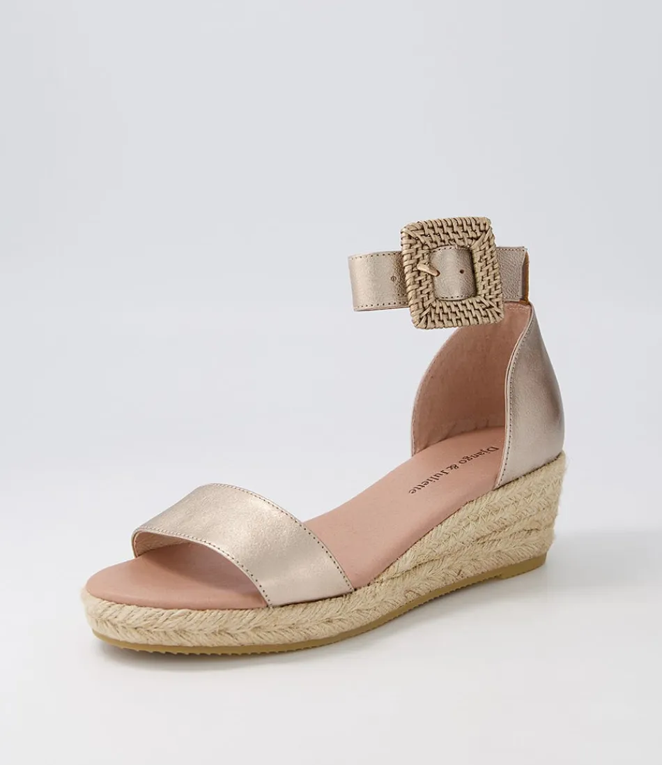 Women DJANGO & JULIETTE Espadrilles<Sprout Champagne Leather Buckle Espadrilles