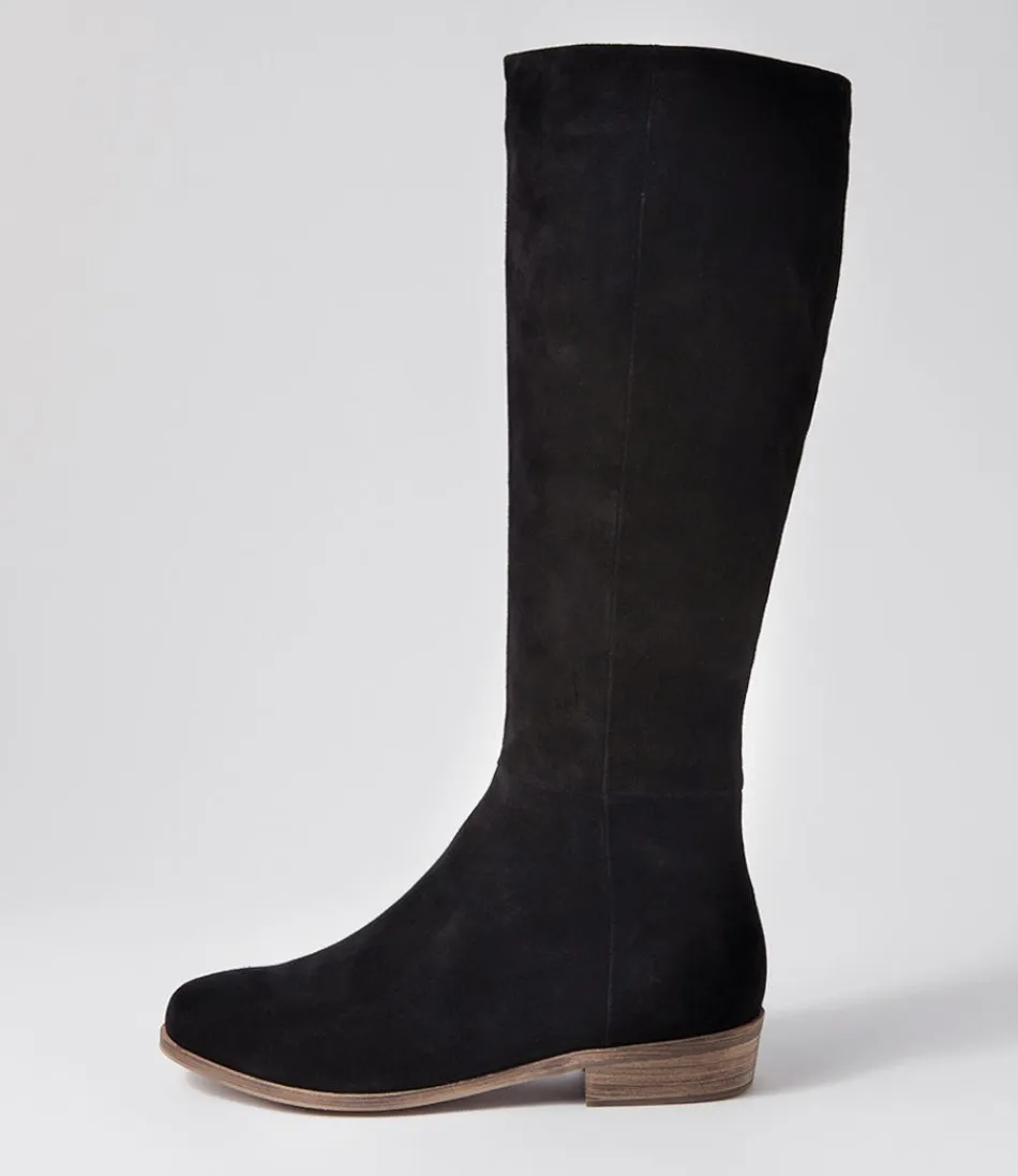 Women DJANGO & JULIETTE Boots<Strath Black Suede Knee High Boots