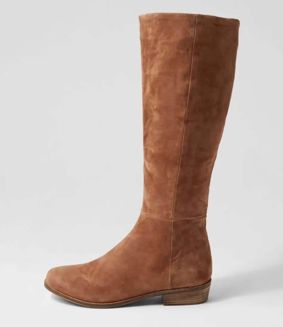 Women DJANGO & JULIETTE Boots<Strath Light Choc Suede Knee High Boots