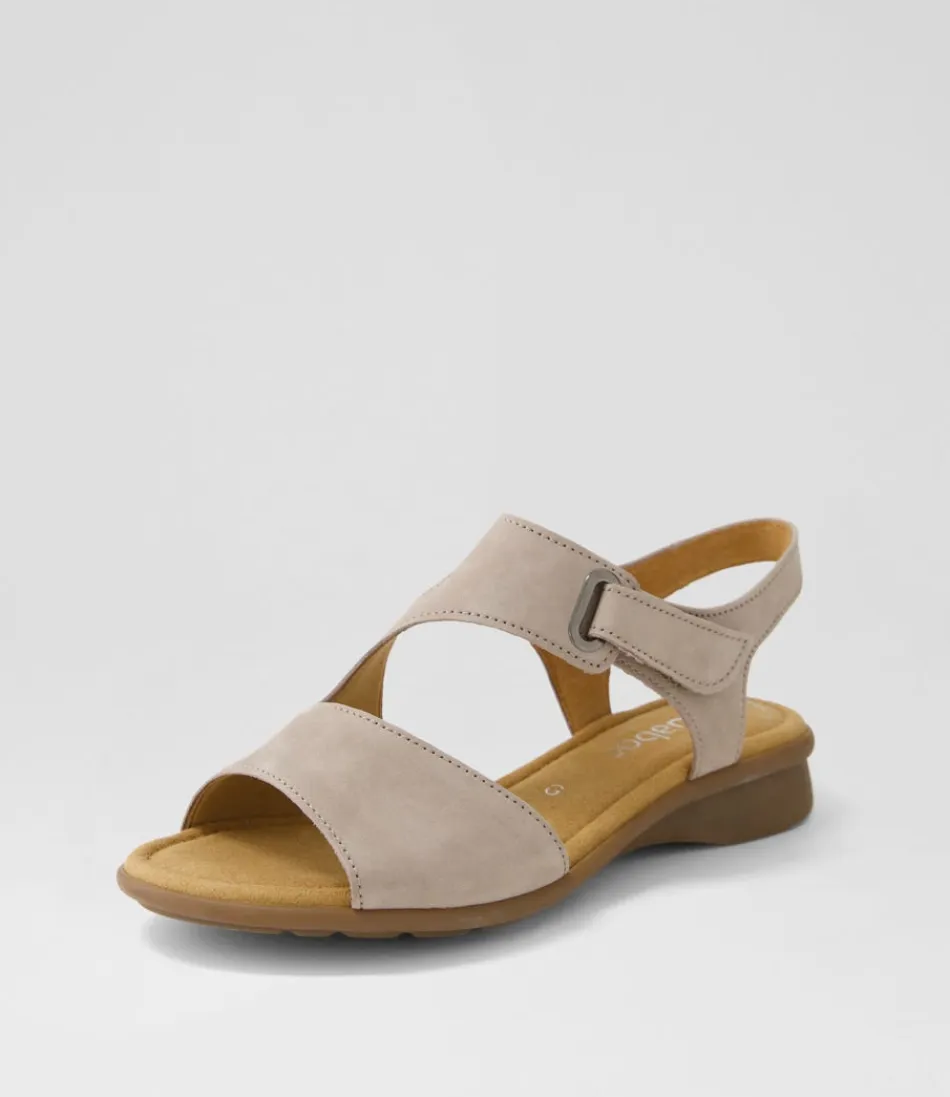 Women GABOR Comfort<Suraya Leinen Nubuck Sandals