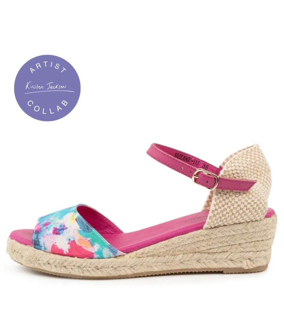 Women DJANGO & JULIETTE Espadrilles<Suzane Sunset-Fuchsia