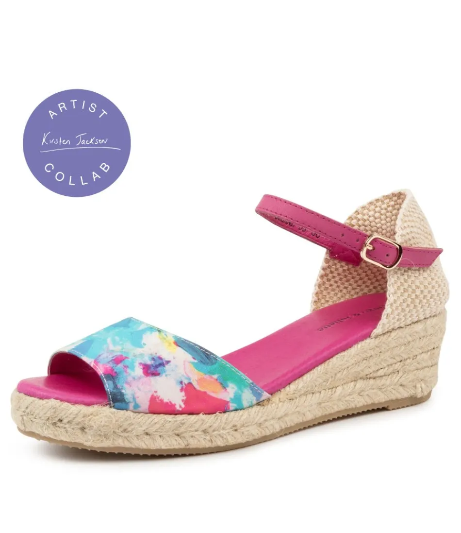 Women DJANGO & JULIETTE Espadrilles<Suzane Sunset-Fuchsia