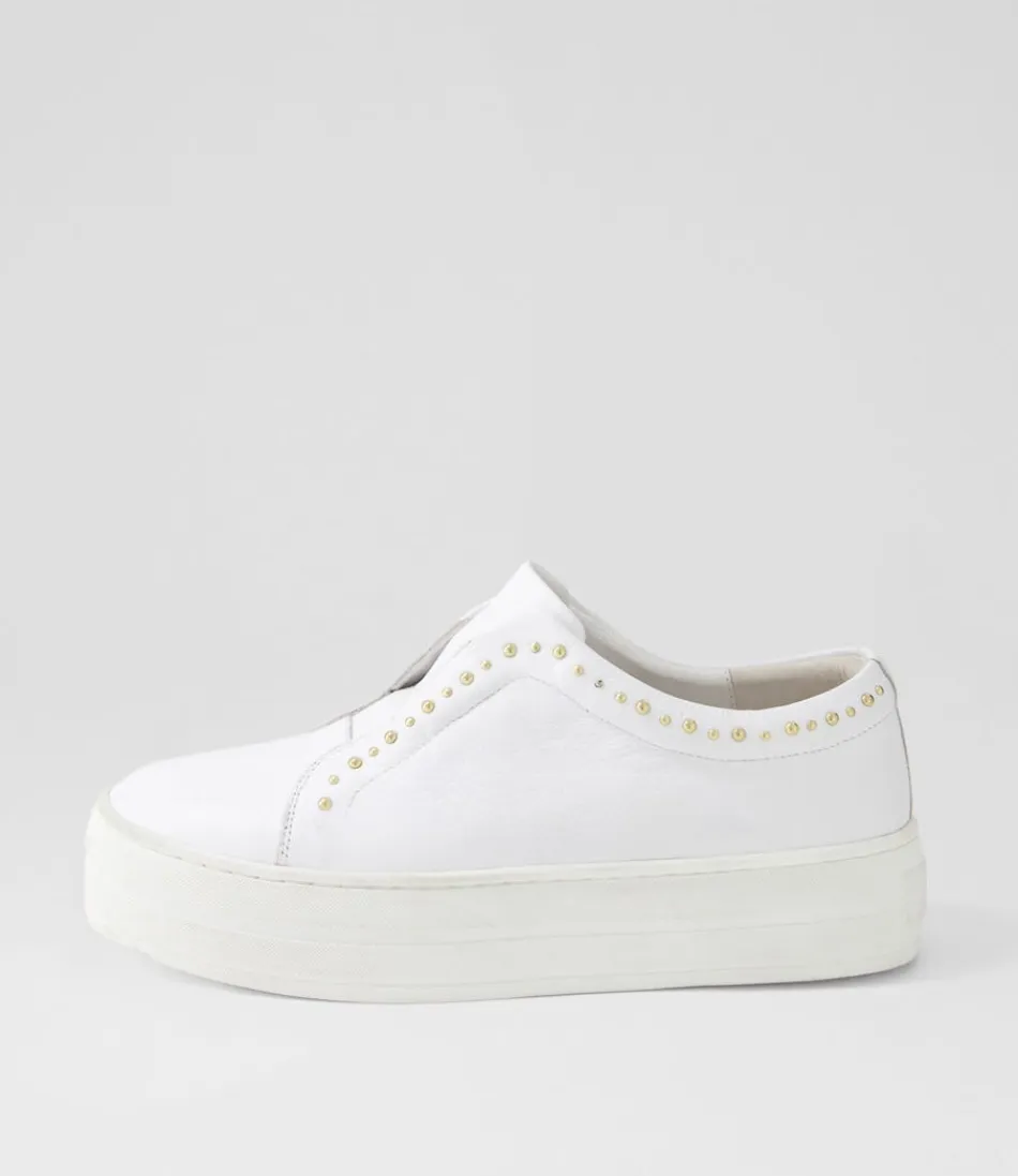 Women DJANGO & JULIETTE Sneakers<Synty White Leather Sneakers